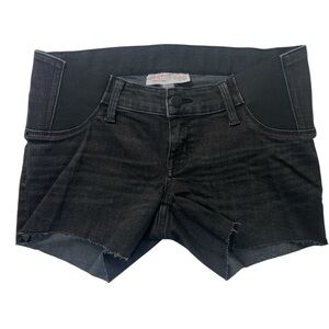 Isabel Maternity by Ingrid & Isabel Women’s 00 black washed denim stretch shorts